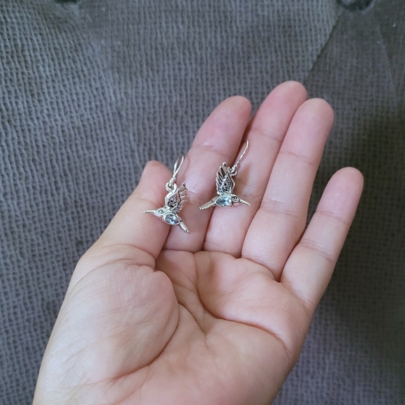 Annika Witt Silver🤍 Hummingbird🪶 Earrings - Picture 2 of 16